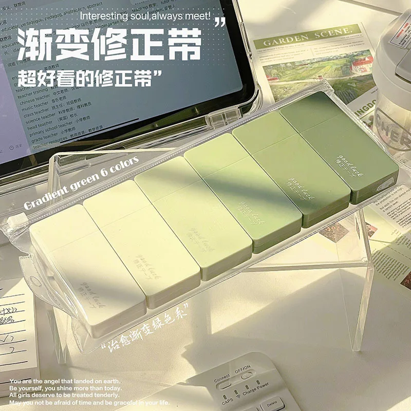 

6 Pcs Gradient Purple Correction Tape Kawaii Large Capacity Correction Tape Student Prize Stationery School Supplies