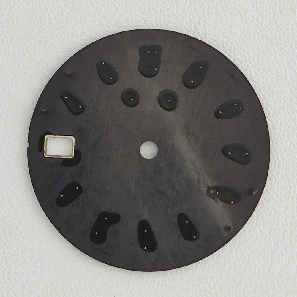 Esfera de reloj NH35 de 28,5mm, Esfera luminosa verde adecuada para accesorios de reloj de movimiento NH35 NH36