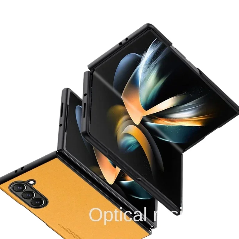 Kohlefaser-PU-Leder-Handyhülle für Samsung Galaxy Z Fold 7 6 5 4 3 Fold6 Fold5 Fold4 Fold3 5G Hard Slim Schutzhülle
