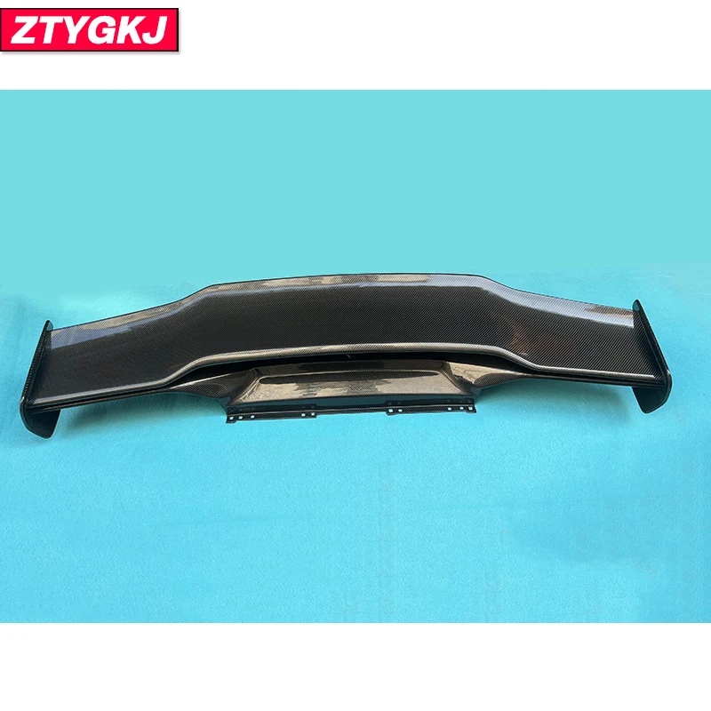 V Style Carbon Fiber Material Double Layers Trunk Wing Rear Spoiler For Lamborghini Huracan LP580 LP610 EVO Tuning 2019 Up