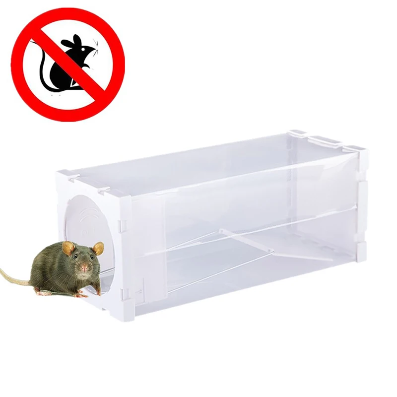 

Reusable Plastic Transparent White Mouse Trap Bottle Foldable Mouse Trap Small Mouse Cage Live Capture Mouse Cage Rat Trap