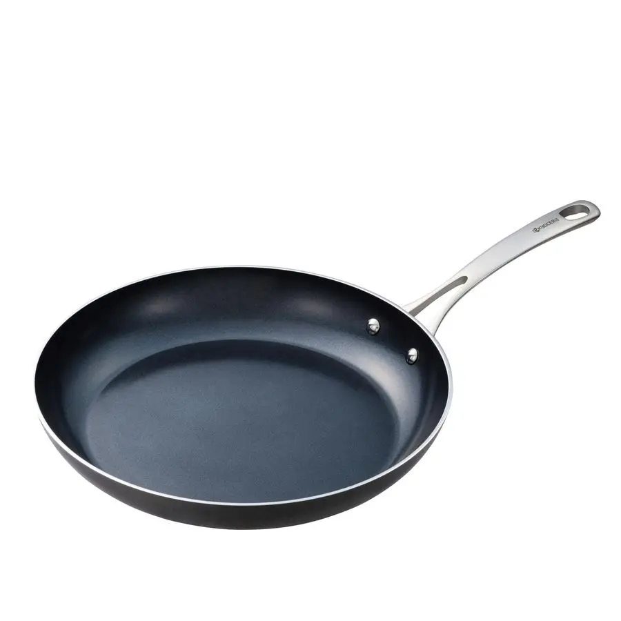 

Ceramic Frying Pan with Ceramic NonStick Coating, 12 inches, PFAS PTFE Free, Stainless Steel Handle, Suitable for All Stove Type