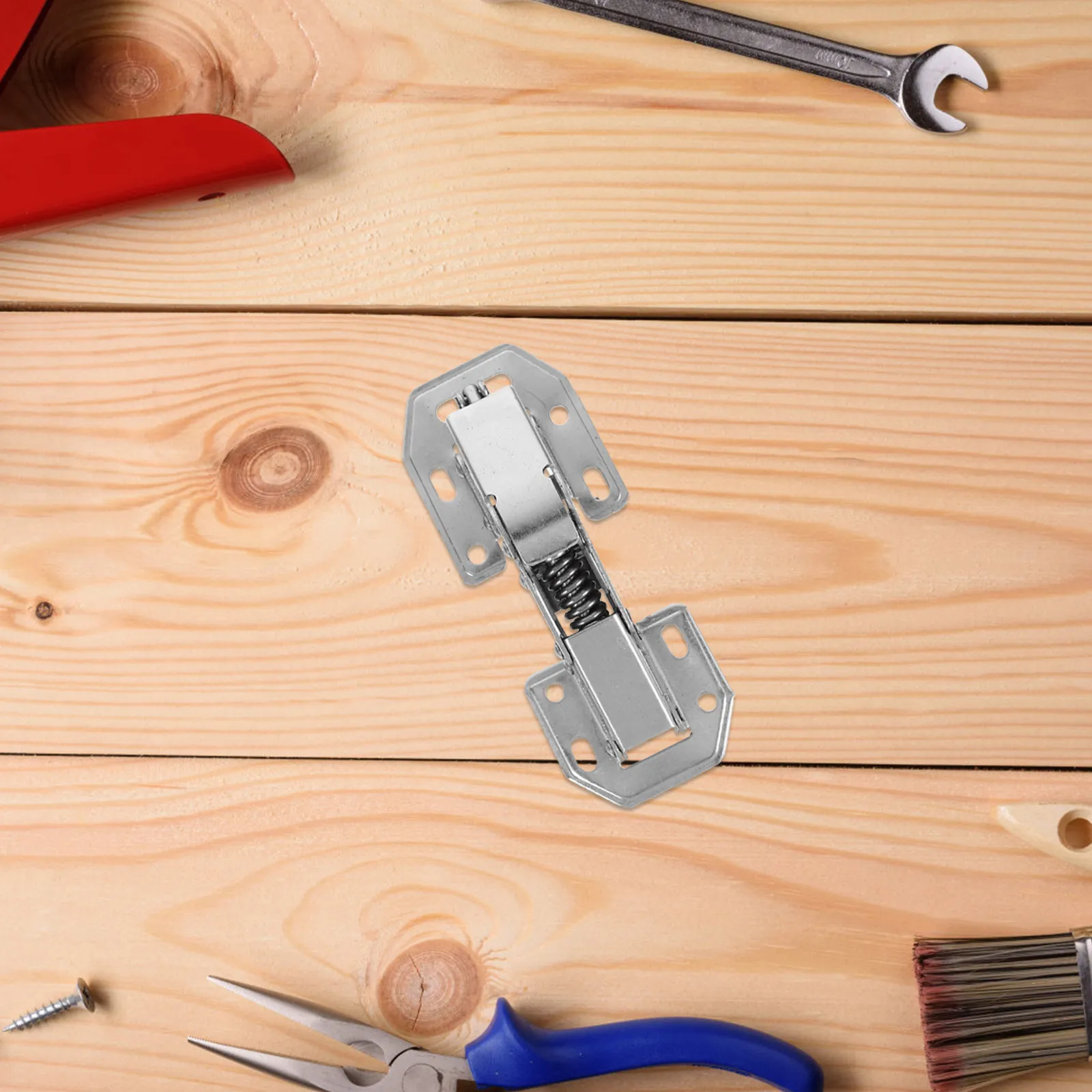 

2Pcs Cabinet Door Hinges Thickened Stainless Steel Soft Close Spring Loaded Durable Longevity Household Use Door Hinge Opening