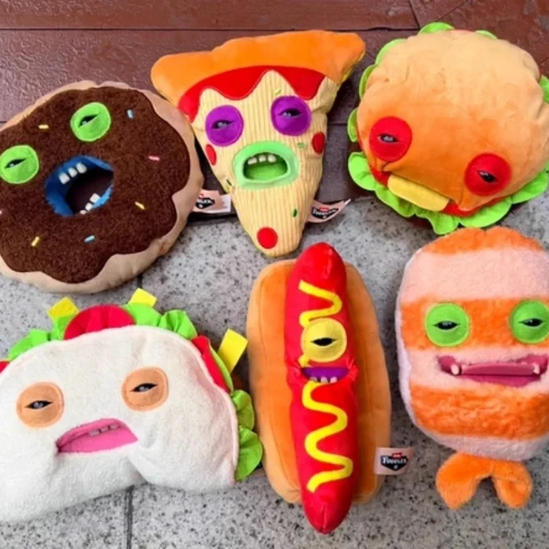 Brinquedos Fuggler Blind Box: Hambúrguer, Pizza, Donut, Hot Dog, Tacos - Acessórios de Pelúcia Divertidos e Modernos para Fãs - Presente Surpresa
