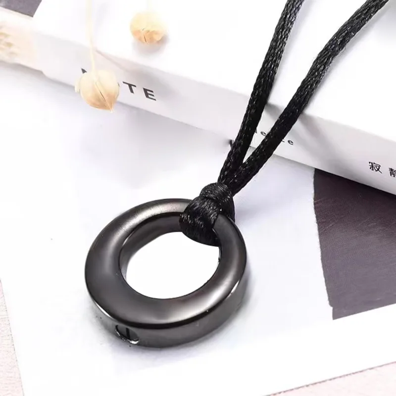 

Circle of Life Eternity Love Karma Necklaces for Women Men,Memorial Pendant Ashes Necklace Bracelets,Keepsake Cremation Jewelry