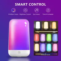 Xiaomi Smart Bedside Table Lamp Touch LED Night Light RGB 3600mAh Battery Rechargeable USB Mood Light For Bedroom Decoration
