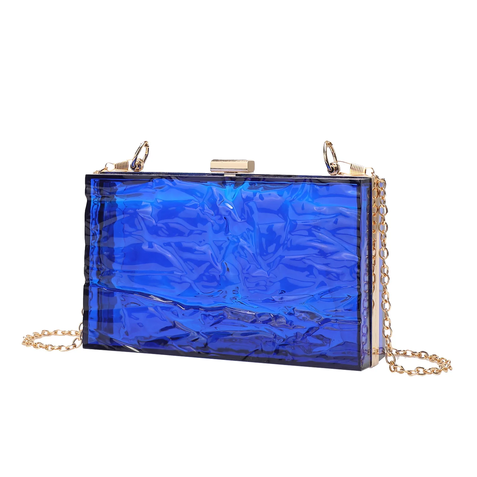 

Новый женский ужин Ice Crack, прозрачный акриловый модный клатч с цепочкой Carteras De Mujer De Bolsos, дизайнерские роскошные сумки для женщин