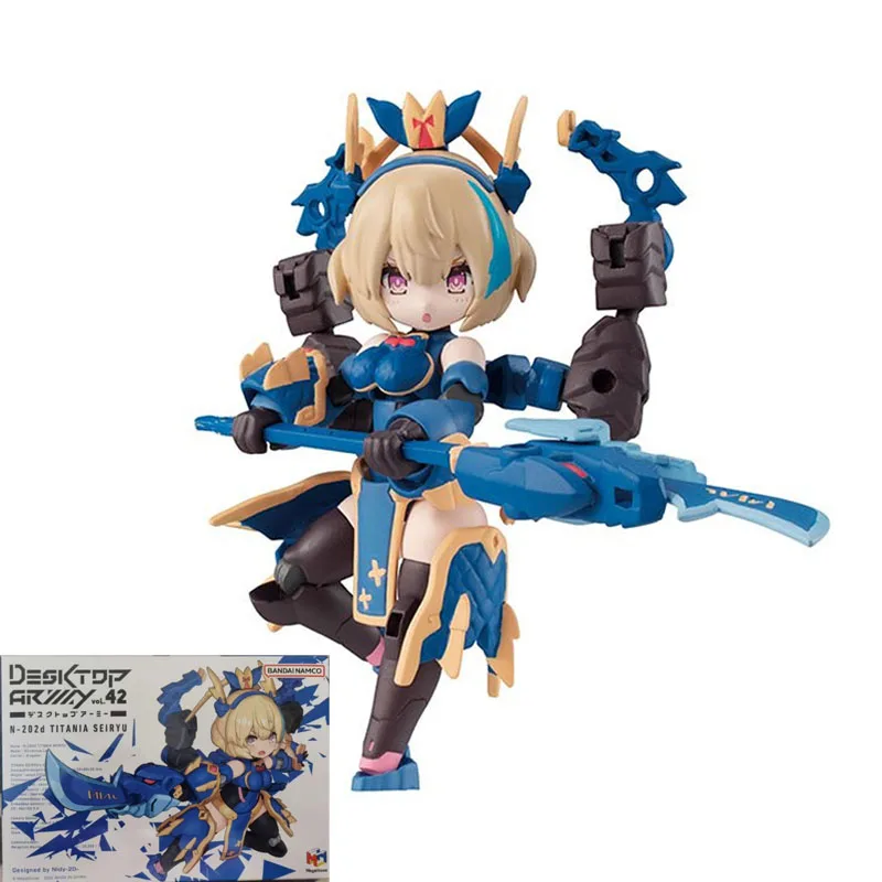 Megahouse-N-202D del ejército de escritorio Original para niños, tigre blanco, dragón verde, MS, figura de acción de Anime, juguetes de montaje, regalos