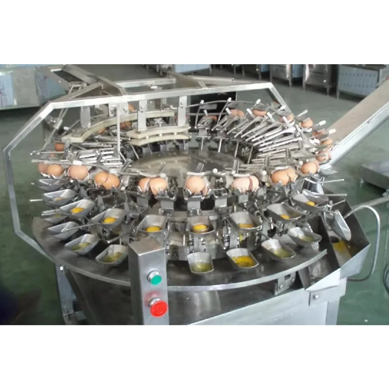 Custom Industrial Rotary Egg Cracking Machine Full Automatic Egg Yolk and Albumen Separating Machine for Liquid Egg Production