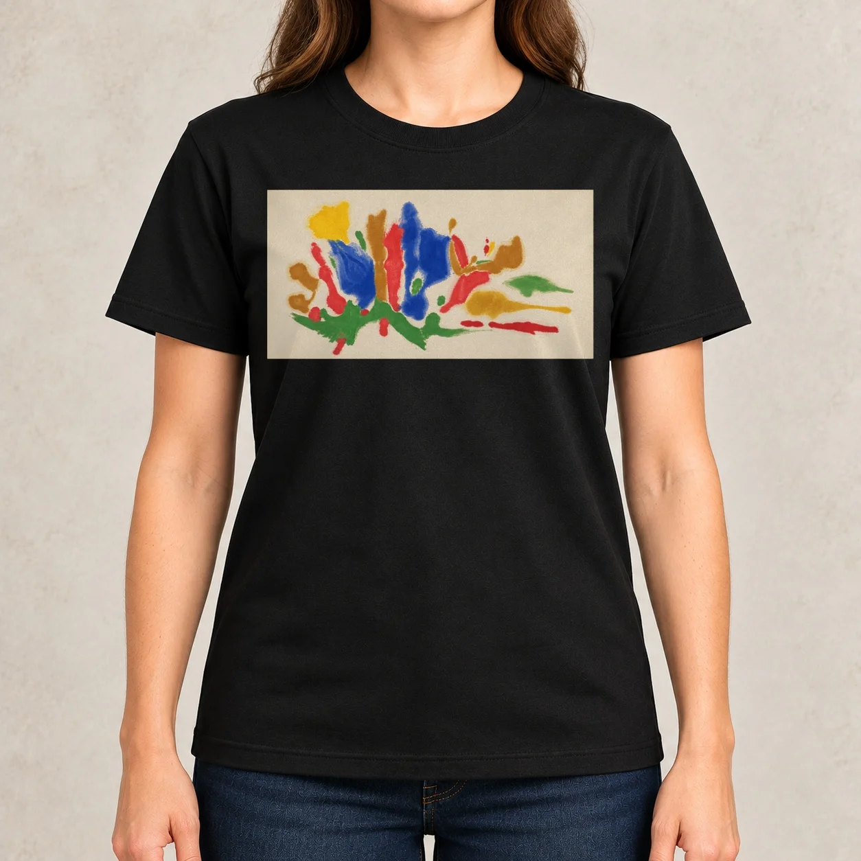 Morris Louis abstract art - painting artwork artist color field Classic Women T-Shirt customizeds womans clothing