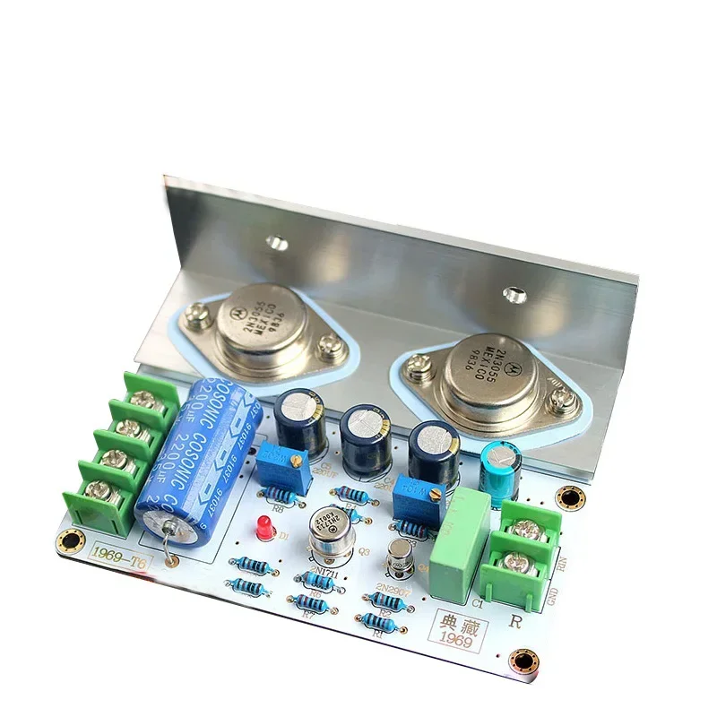 2PCS JLH 1969 Class A audio hifi power Amplifier Board MOT/2N3055 PCB Assembled and diy kit board