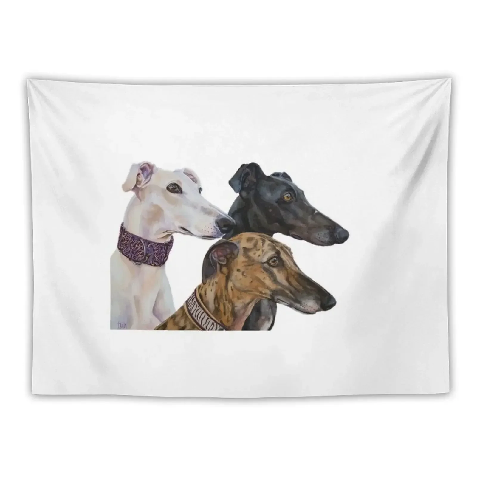 Greyhounds - Galgos Tapestry Wall Decoration Items Decor Home Wallpaper Room Decor Cute Tapestry