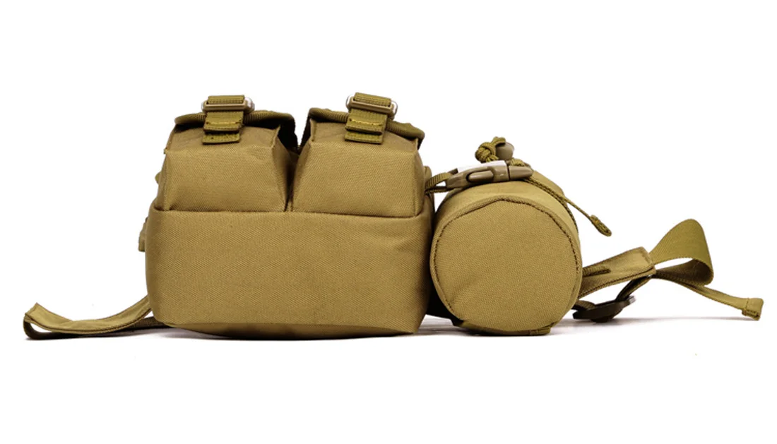 Männer Taille Fanny Pack Taschen Taktische Militärische Camping Reise Wandern Wasser Flasche Klettern Outdoor Sport Klettern Bum Hüfte Gürtel Tasche – Detail 25
