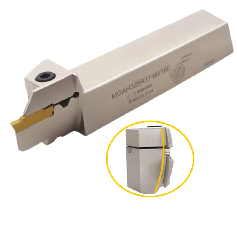 

MGAH320R MGAH420R Премиум никелированный пружинный стальной держатель для обработки канавок MGAH325 MGAH425 Для пластинок MGMN токарный станок с ЧПУ