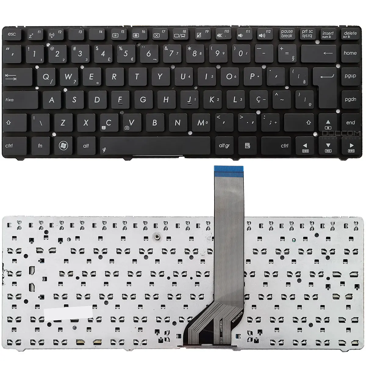 Asus K45a K45v K45vd K45vj K45vj K45vm K45vs A45 A45vm A45v A85 R400v P45 R400 Layout BR ABNT2 Compatible Keyboard