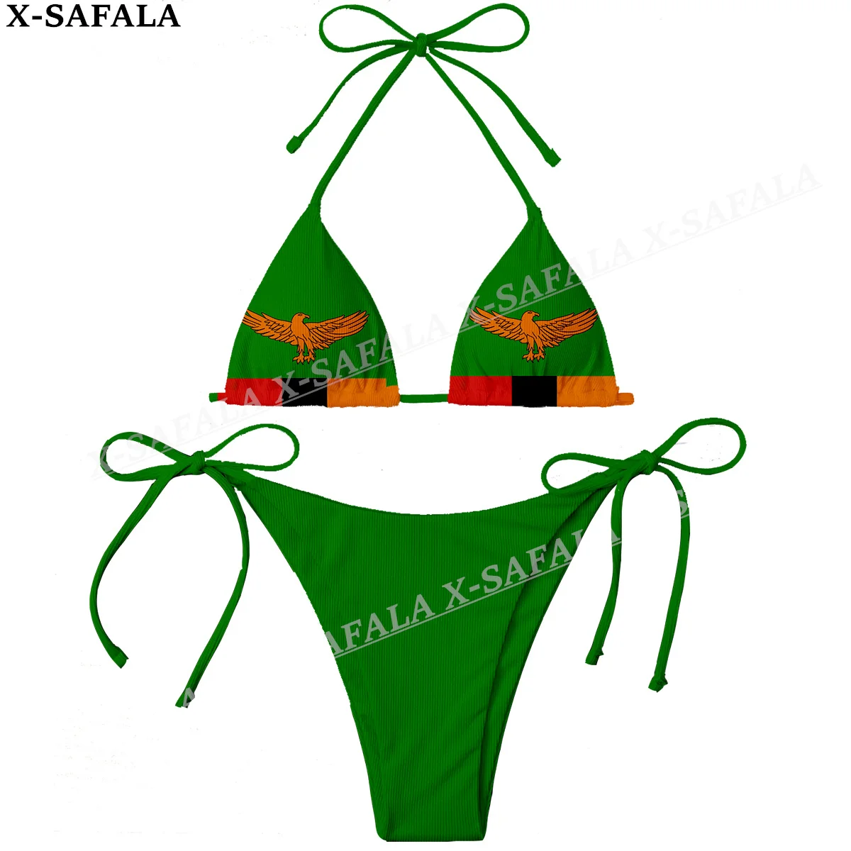 

Zambia Country Flag 3D Print Women Micro Sexy Bikini Bra Set Summer Beachwear Sexy Beach Two Pieces Bathing Suits Swimwear