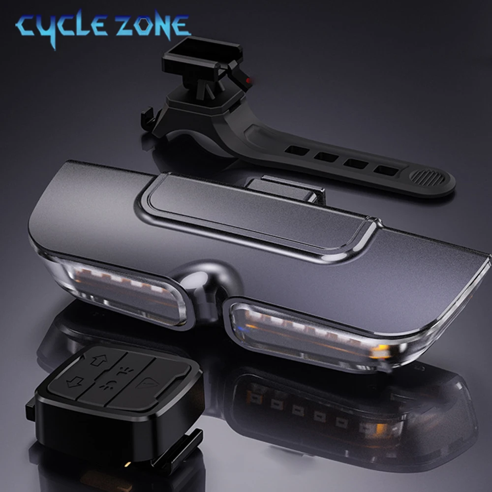 Wireless Bike Light Rear Lamp  USB Rechargeable 10 LED Bicycle Light 2400mAh Waterproof Taillight Type-C Bike Accessories