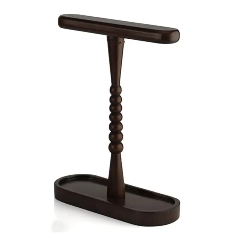 حامل سماعات رأس مزدوج من الخشب الصلب ، سماعة رأس للألعاب ، حامل قابل للفصل ، رف عرض سماعات سطح المكتب مع قاعدة تخزين