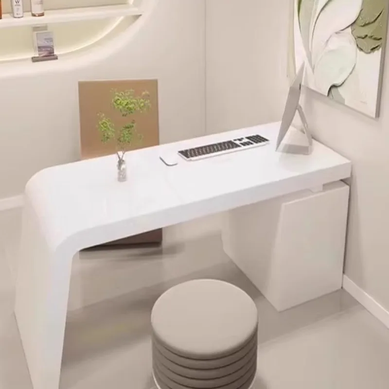 Minimalist Organizer Office Desk Shelves Creativity Long Straight Secretary Computer Desks Unusual Quality Bureau Desk Furniture - Image 6