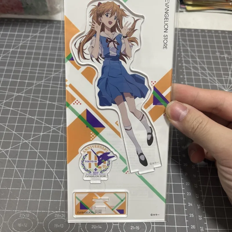 OligAsuka Langley Soryu Figure Acrylique Stand Card, Anime Ayanami Rei, Desk Stand Signs, Evangelion Decorations Gifts, Ornements