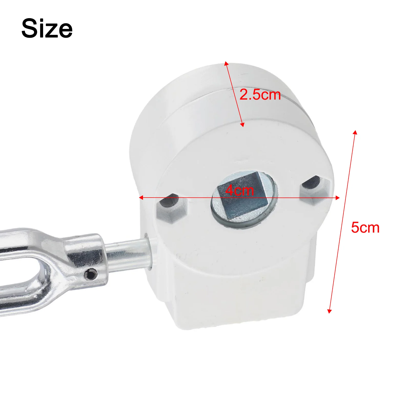 

Multipurpose Aluminum Crank with 360 Degree Gear for Retractable Awnings Compatible with Various Outdoor Awning Setups