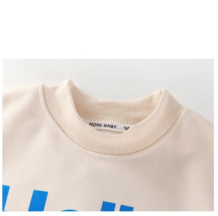Baby Mädchen Jungen Sweatshirt Kinder Buchstaben-Hoodies Kleinkind Herbst-Oberbekleidung Winter Kinderkleidung Baby Jungen Kleidung – Detail 2