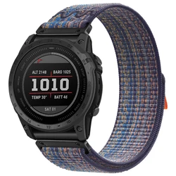 Quickfit Strap for Garmin Fenix 8 FE 7 7X Pro Watchband 22 26mm Nylon Woven Strap for Enduro 3 2 Fenix 5 5X 6 6XPro 47mm 51mm