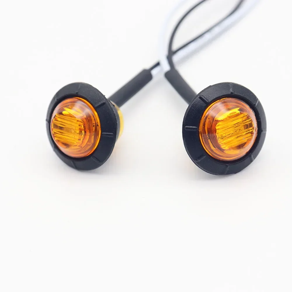 10pcs Waterproof 12V 3LED 3/4\