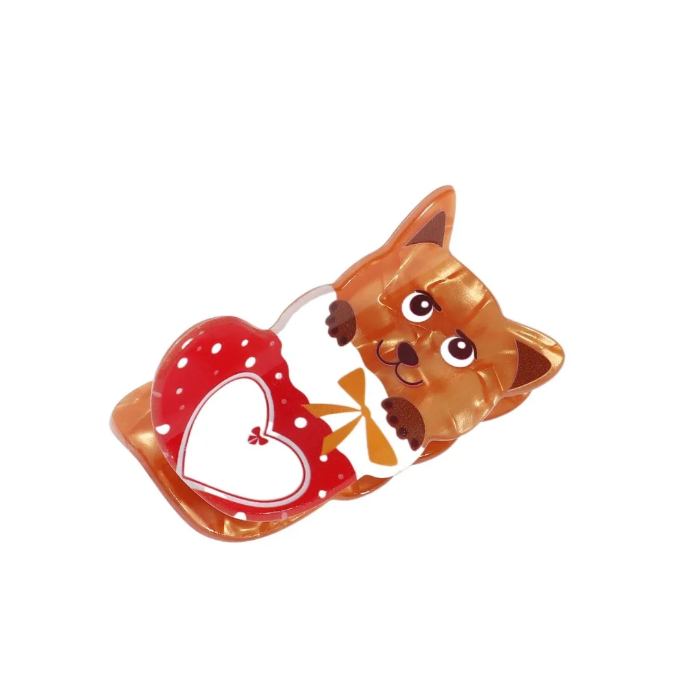 

Kawaii Puppy Animal Dog Hair Claw Cartoon Grab Clip Cat Hair Clip PVC Headdress Christmas Shark Clip Ladies