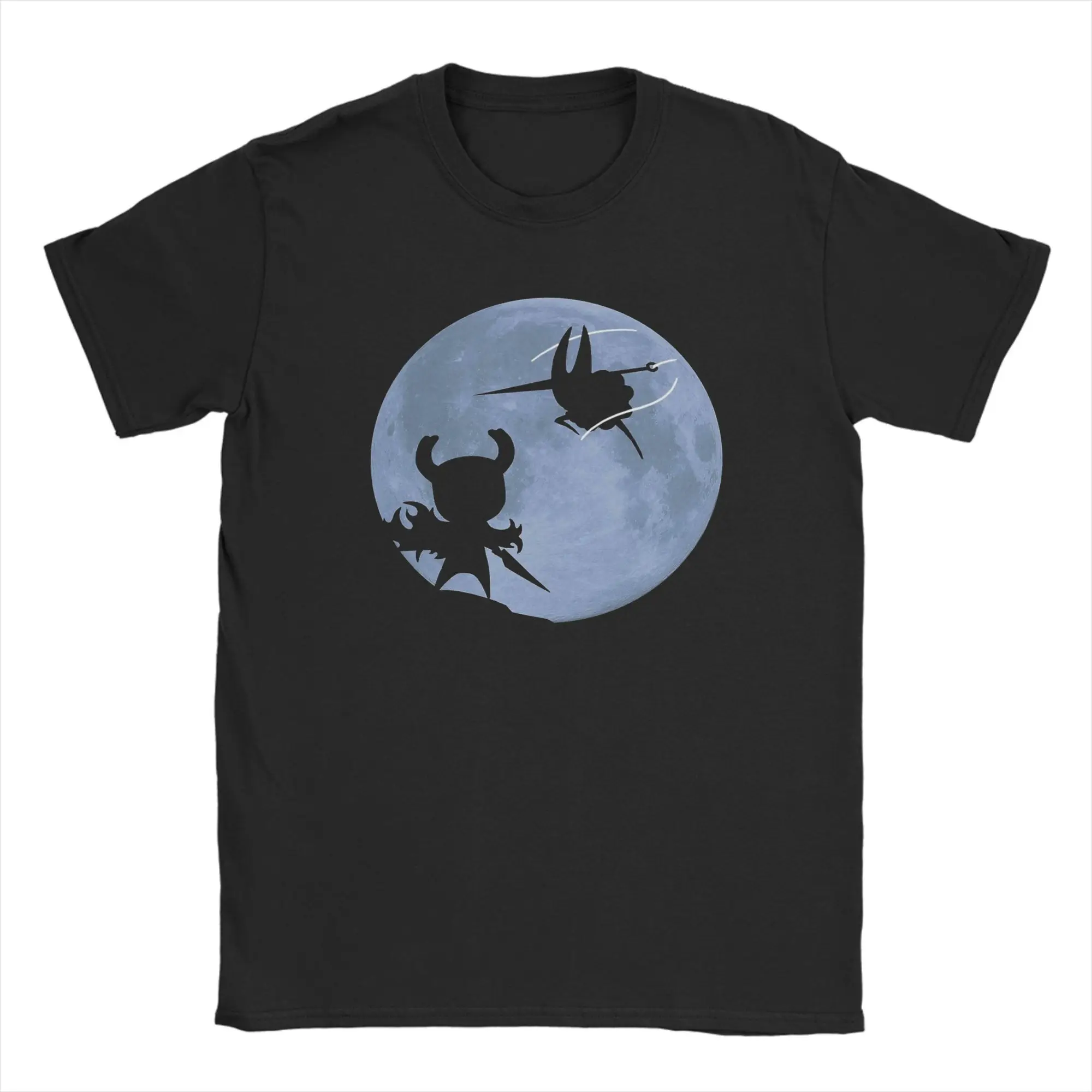 

Hollow Knight VS Silksong T Shirts Men's Pure Cotton Awesome T-Shirts Round Neck Tee Shirt Short Sleeve Tops Summer