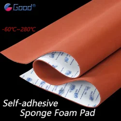 Red Self-adhesive Silicone Sponge Foam Pad Pressing Soft Mat Board Laminating Machine High Temperature Resistant Pad