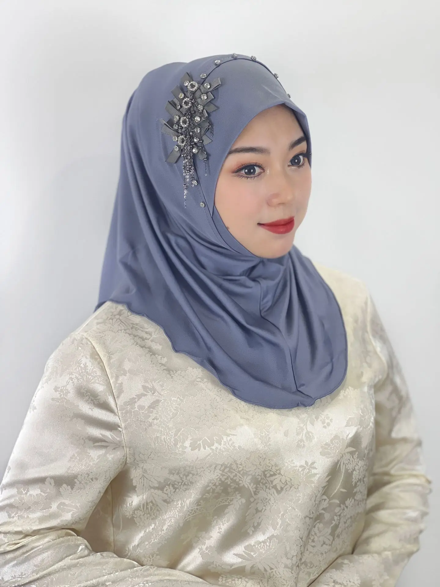 

Ramadan Muslim Women Instant Hijab Turban Chemo Cap Underscarf Islam Amira Bonnet Ninja Full Cover Neck Headwear Shawls Headwrap