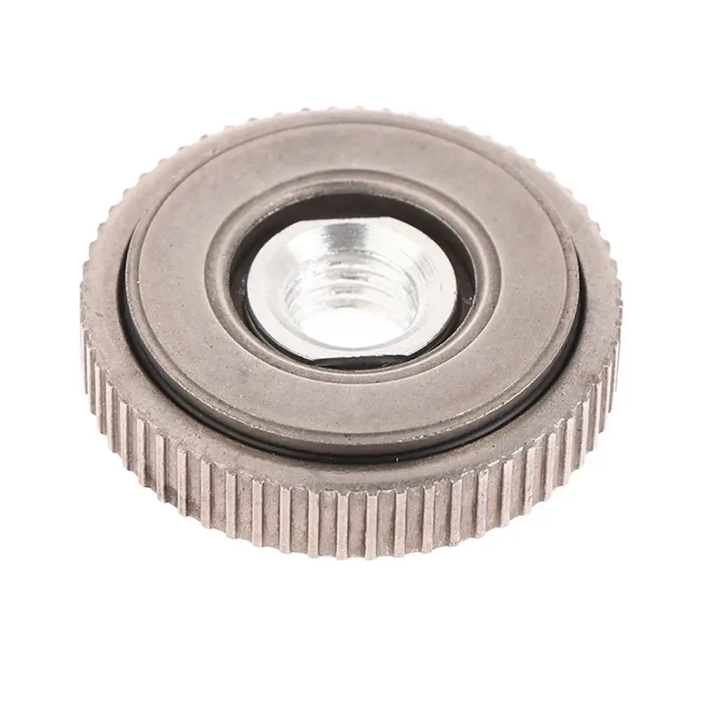 

1Pcs M14 Thread Angle Grinder Flange Nut Inner Outer Quick Release Top Self-locking Pressure Plate Alloy Power Chuck