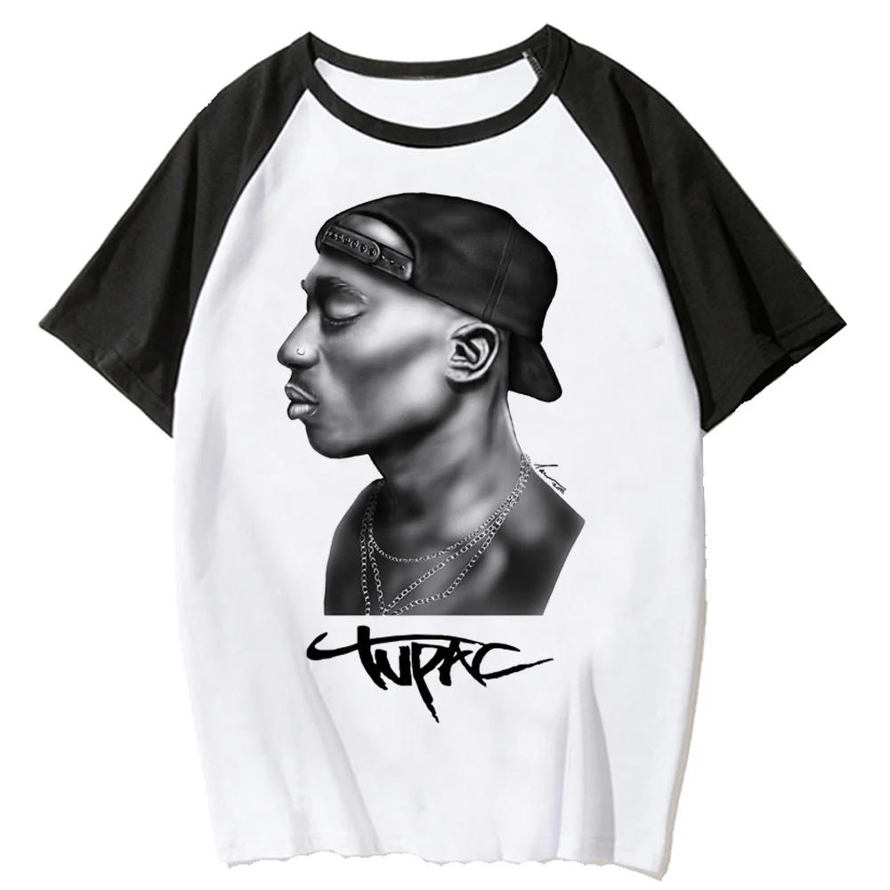 Tupac t shirt women graphic anime designer t shirt female anime y2k funny clothing