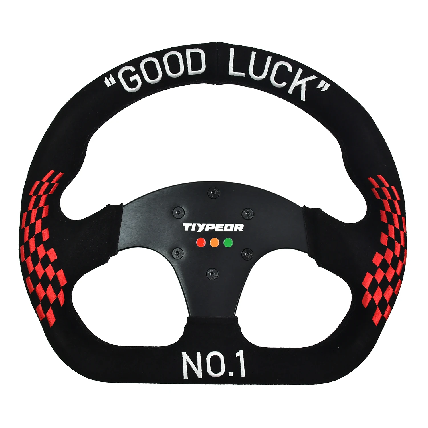 13inch Suede Leather Steering Wheel Racing Rally Sport Flat Drift D Shape Tiypeor Exclusive Design Steering Wheel