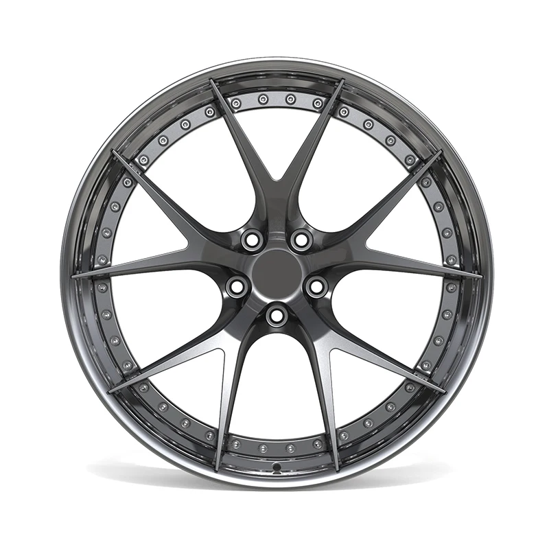 

17 18 19 20 21 22 24 Inch Two-piece Deep Concave Wheel Rim Forged 5x114.3 5x130 5x120 Chrome Alloy Wheel