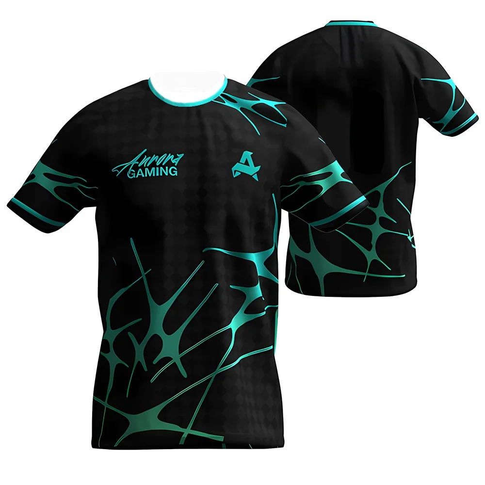 أورورا الألعاب الرياضية نادي الصيف الزي الجديد CS2 ESL المهنية الدوري التدريب تي شيرت هدية الأعلى #1