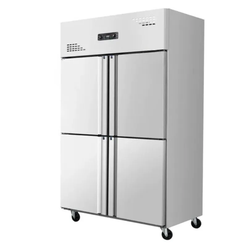 

Commercial Dual Temperature Dual Control Kitchen Refrigerator Stainless Steel Upright Freezer Fridge For Hotel Restaurant