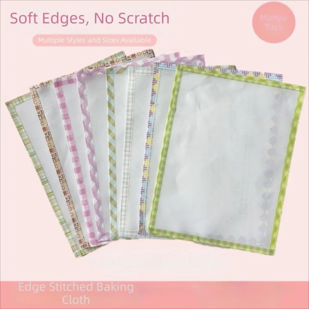 Papel termoadhesivo transparente resistente al calor para abalorios Perler, con borde cosido, accesorios DIY hechos a mano