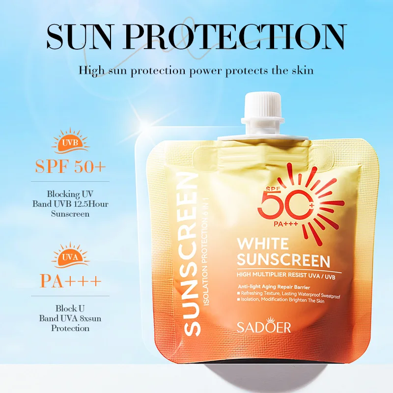 

Daily Sunscreen Moisturizing Skin Tone Antioxidant Refreshing Non-Greasy Long-Lasting UV Protection Waterproof Sweatproof