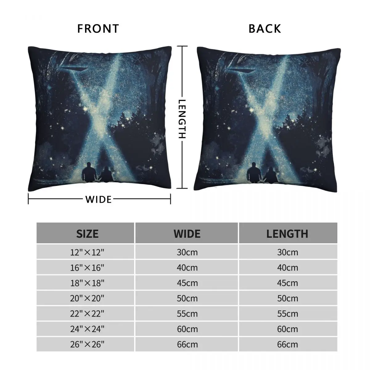 The X-Files Pillowcase Polyester Linen Velvet Creative Zip Decor Pillow Case Sofa Seater Cushion Cover