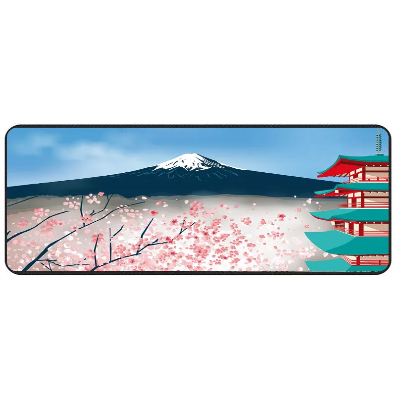 Japanese-style Art Mouse Pad XL Mount Fuji Large Desk Mat 40*90/40*80cm Gaming Mouse Pad Rubber Keyboard Mousepad Carpet for LOL