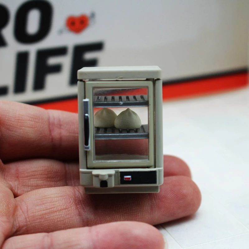 บ้านตุ๊กตาอุปกรณ์เสริม Miniature ร้านสะดวกซื้ออาหารเช้าความร้อนฉนวนกันความร้อนตู้ของเล่น MINI อาหารตู้