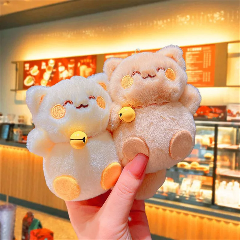 Cute Plush Keychain Plush Cartoon Fox Bag Pendants Key Chain Creative Multifunctional Soft Keyring Doll Toys For Bags