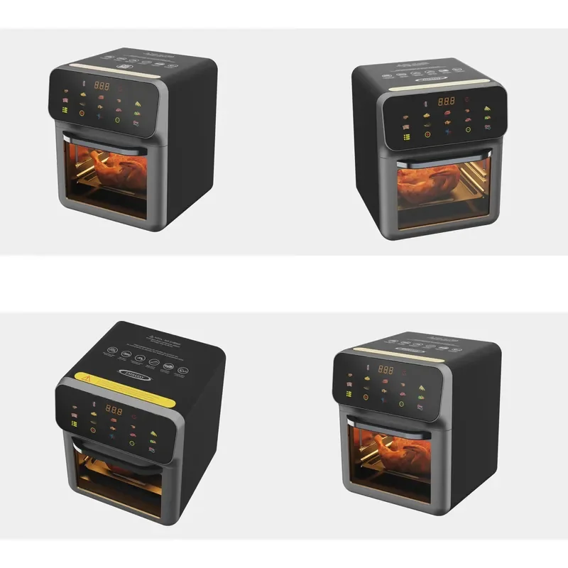 10L 1350W Visual Intelligent Touch Screen Custom Oil Free Electric Air Fryer for Household and Outdoor Use Plastic