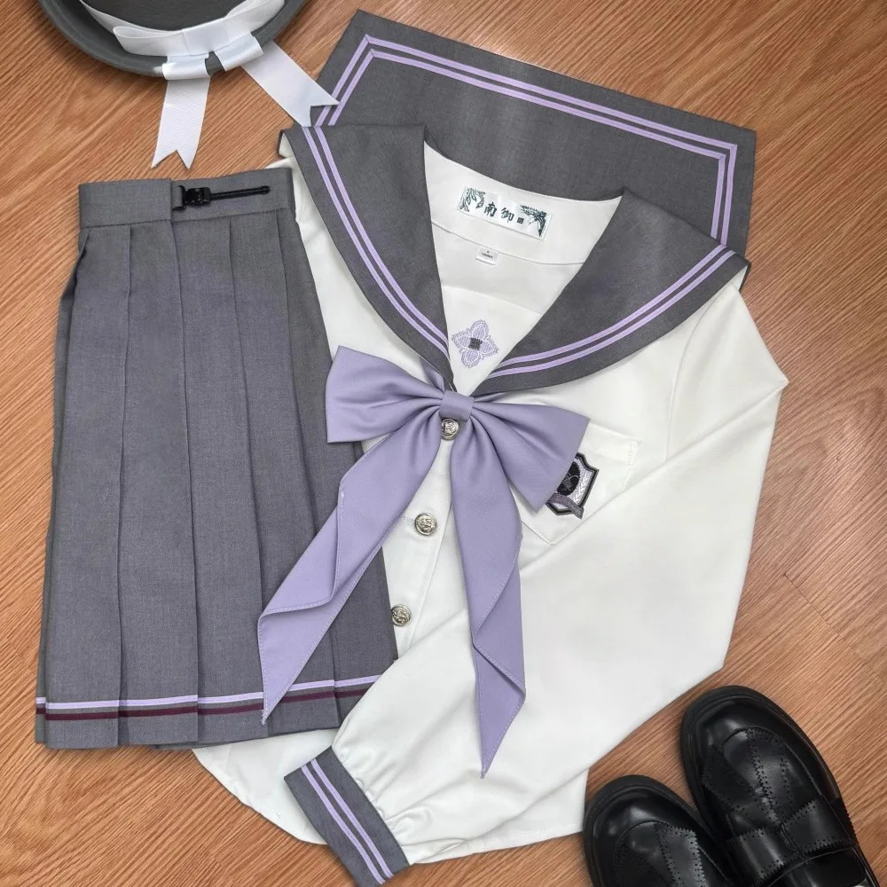 Abito da marinaio coreano giapponese per la festa Cos Sailor Fuku Manica corta Ragazze delle scuole superiori Studenti cosplay Uniformi Jk per adulti