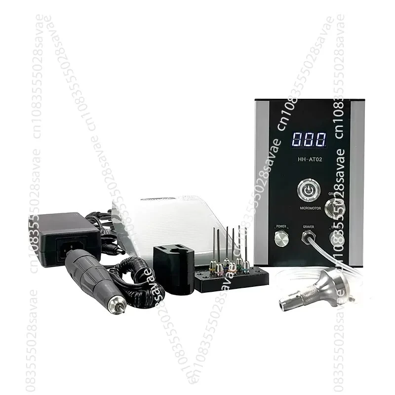 AT02 Easy-to-use Mini Jewelry Engraving Machine No Air Compressor Required 160W Portable Metal Art Engraving Equipment