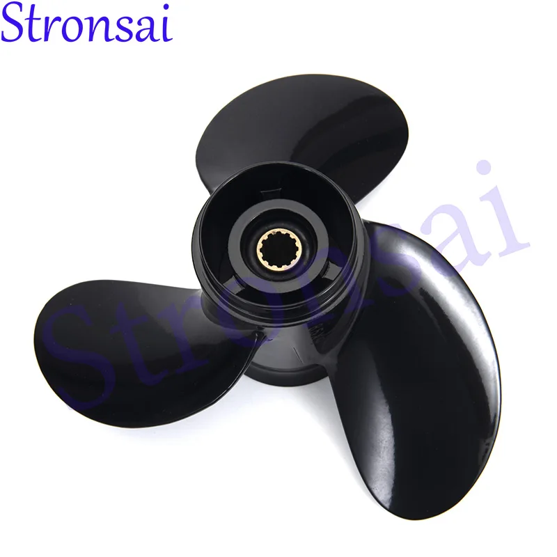 3B2-64517-1 المروحة 8.5*9 ؛ 8 1/2*9 لمحرك Tohatsu Mercury الخارجي 8HP-9.8HP 3B2W64517-1 3B2-64517 يستبدل محرك القارب