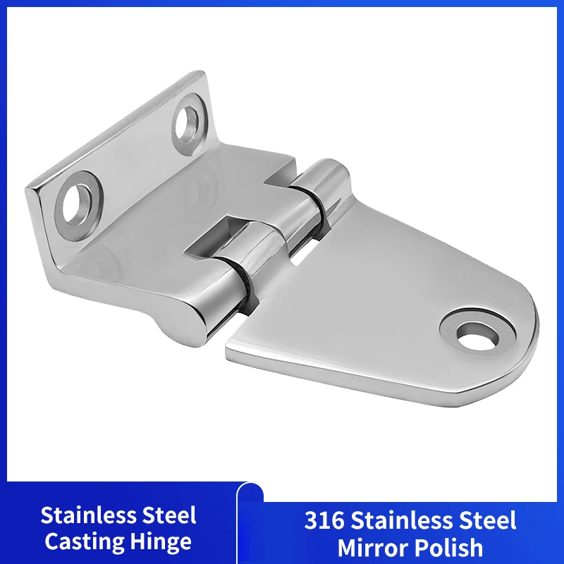 Alastin Stainless Steel Casting Hinge Flat Hinge Cabinet Doors For Windows 3 Holes Cast Strap Deck Hinge for Boat Hardware