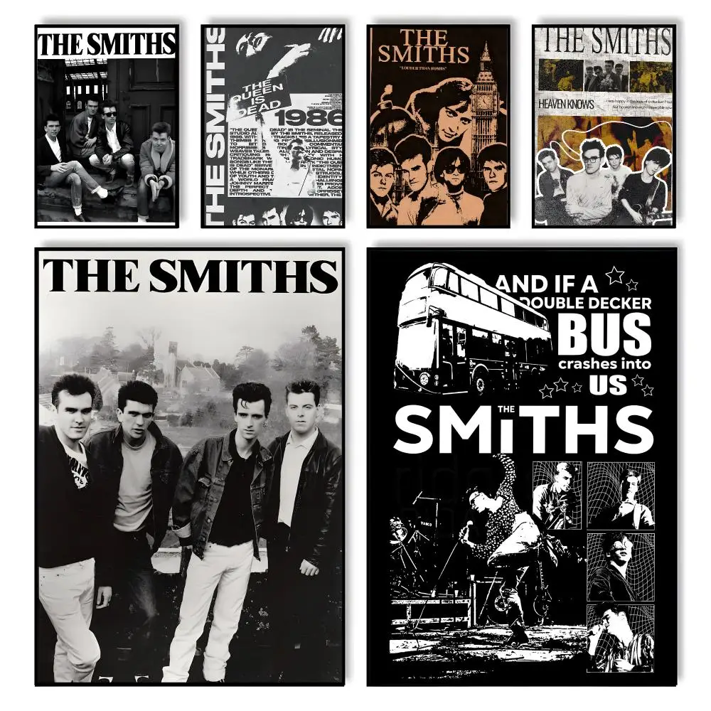 Rock Band The S-Smiths Poster HD Self Adhesive Waterproof Wall Art Ideal for Home Office Dorm Bedroom Great Gift